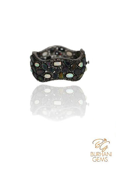 BLACK OPAL ROSECUT DIAMOND BRACELET