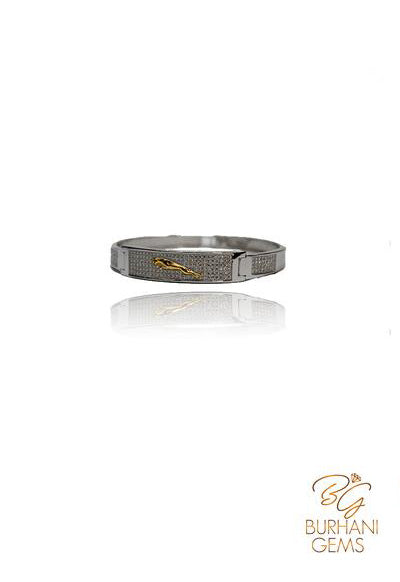 SWAROVSKI CRYSTALS STERLING SILVER JAGUAR BANGLE BRACELET