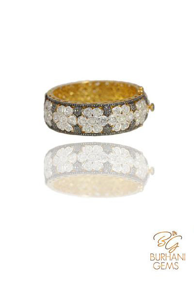 FLORAL ROSECUT DIAMOND BRACELET