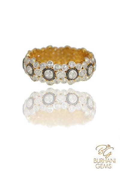 FLORAL ROSECUT DIAMOND BRACELET