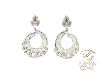 FILIGREE PAVE DIAMOND EARRINGS