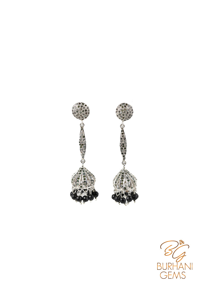 CHANDELIER ROSE CUT DIAMOND EARRINGS