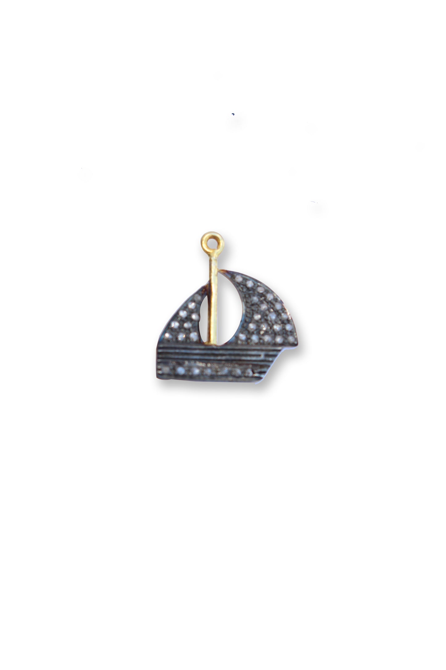 PAVE DIAMOND BOAT CHARMS