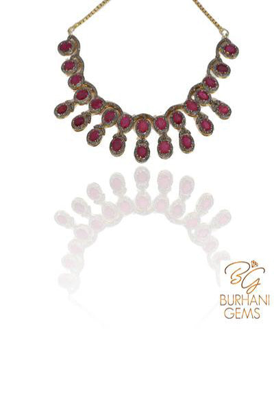 Ruby Diamond Necklace