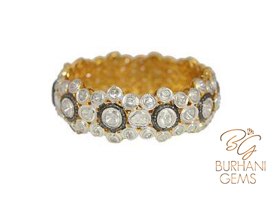 FLORAL ROSECUT DIAMOND BRACELET