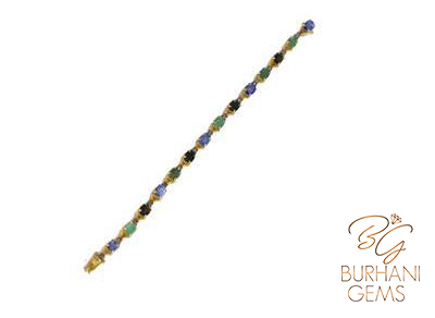 MULTI JEWELED TENNIS BRACELET