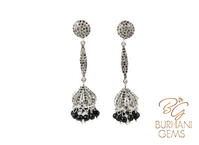 CHANDELIER ROSE CUT DIAMOND EARRINGS