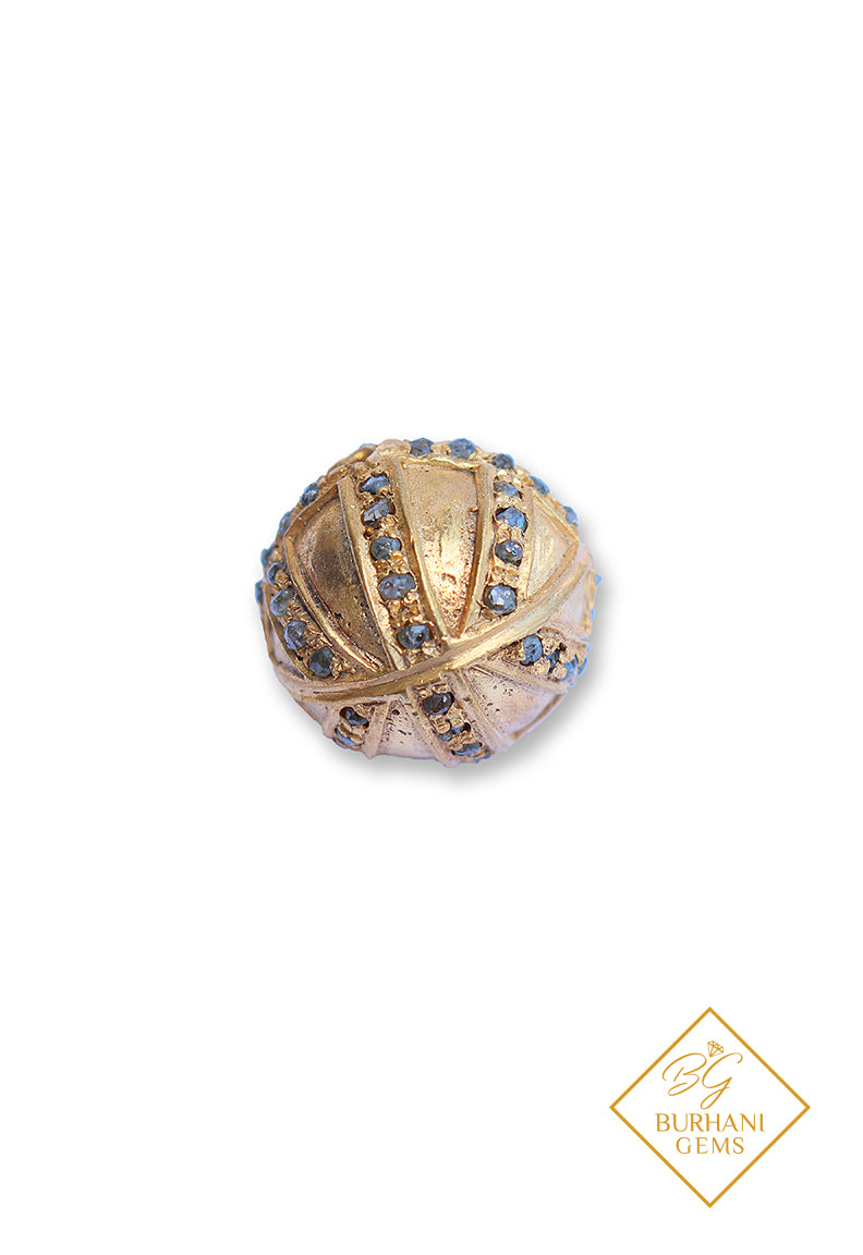 DIAMOND PAVE BEAD GOLD BALL