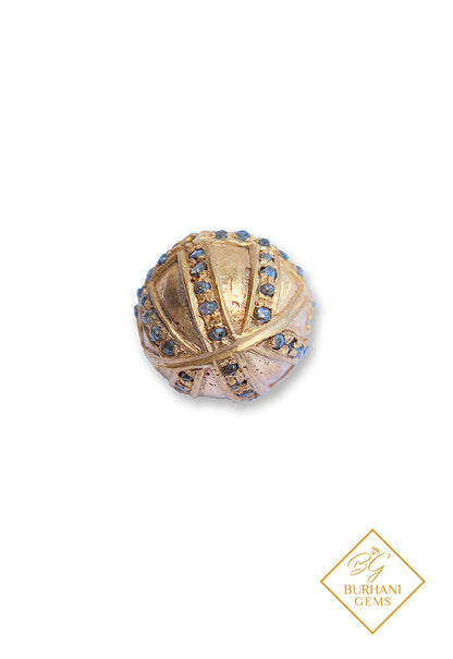 DIAMOND PAVE BEAD GOLD BALL