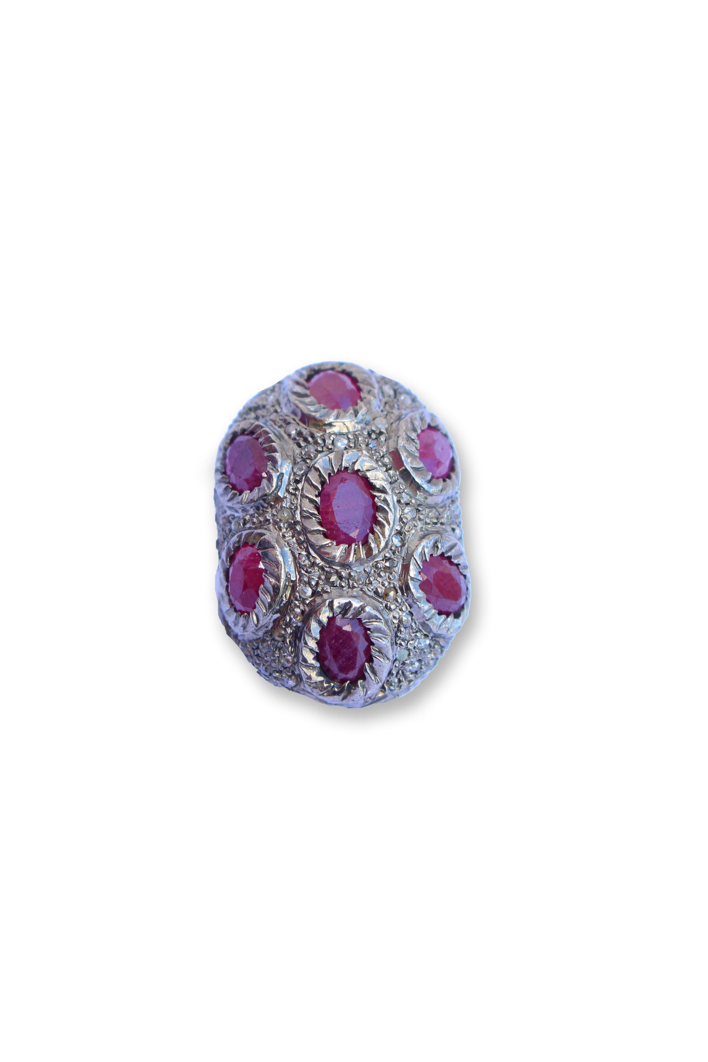 PAVE DIAMOND RUBY BEAD