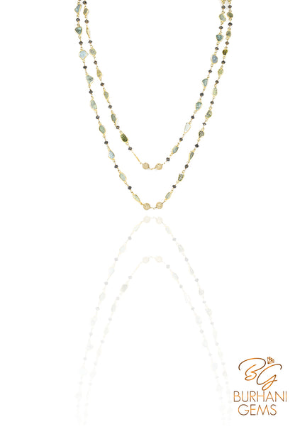 SLICED DIAMOND NECKLACE