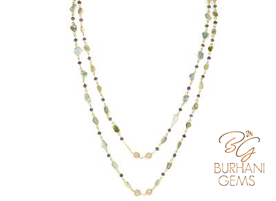 SLICED DIAMOND NECKLACE