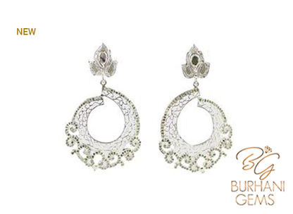 FILIGREE PAVE DIAMOND EARRINGS